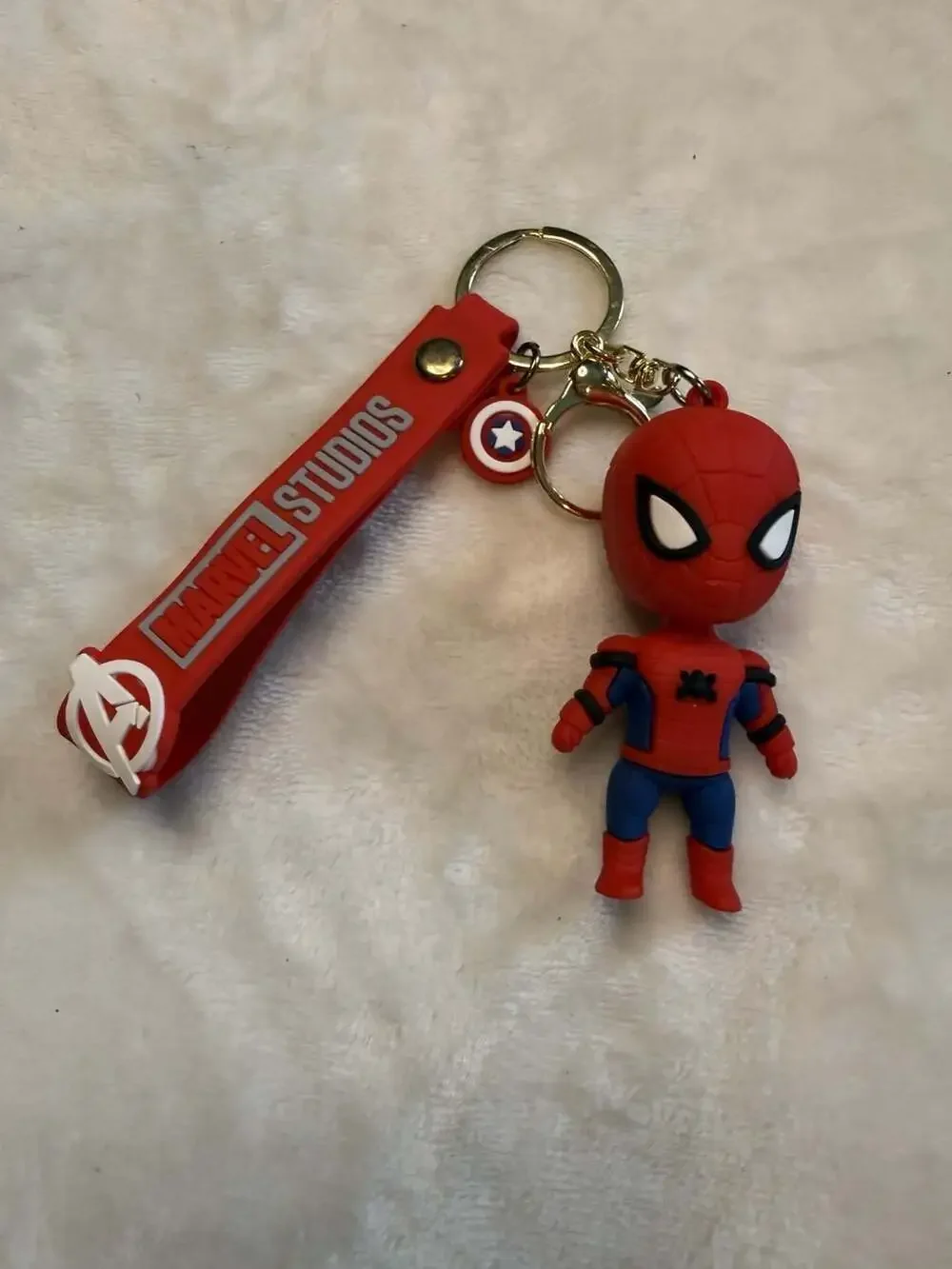 Spider-Man 3D Figural Keychain with Avengers Wristlet and Charm